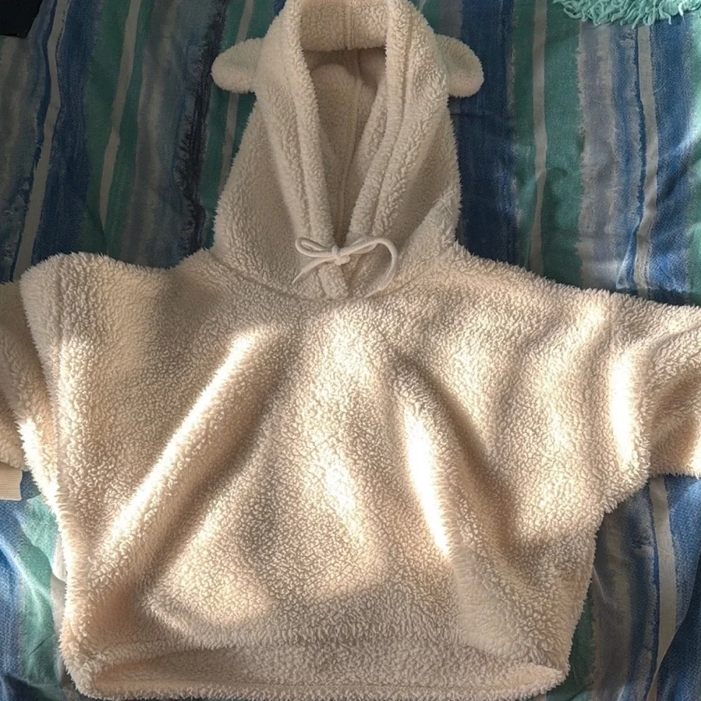 Gilly Hicks Cream fluffy Sherpa 3 piece Comfy Teddy Bear Set - Picture 2 of 4
